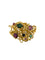 Boucles d'oreilles Luxembourg Creation - Ensemble de bijoux en or jaune 18 carats, émeraudes, saphirs et diamants 58 Facettes PA1525