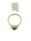 Bague 64 Bague cocktail italienne certifiée IGI en or jaune 18 carats, émeraude et diamants 58 Facettes A2118