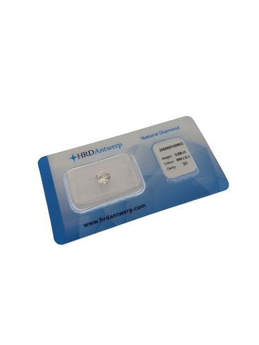 Pierre - Diamant naturel certifié HRD, 0,88 ct 58 Facettes D1512