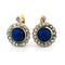 Boucles d'oreilles Boucles d'oreilles cluster en or jaune et blanc 18k, lapis-lazuli et diamants 58 Facettes 9A81F6A510C042D1A0371FE9CE305B2E