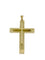 Croix vintage italienne en or jaune 18 carats 58 Facettes P1916