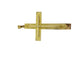 Croix vintage italienne en or jaune 18 carats 58 Facettes P1916