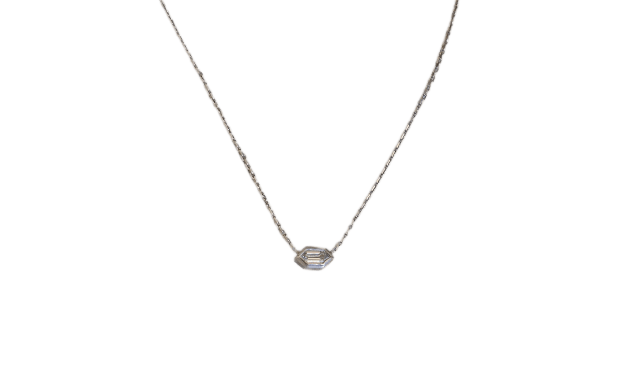 Pendentif Pendentif en or gris 750 avec diamant de 0,15 ct 58 Facettes Pendentif-6