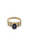 Bague 58 Bague cocktail en or jaune 18 carats, saphir, diamants, certifiée IGI 58 Facettes A2137