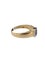 Bague 60 Bague cocktail certifiée IGI en or jaune et blanc 18 carats, saphir et diamants 58 Facettes A2135