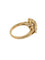 Bague 54 Bague cocktail belge certifiée HRD en or jaune 18 carats avec diamants naturels 58 Facettes A2134