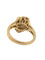 Bague 54 Bague cocktail belge certifiée HRD en or jaune 18 carats avec diamants naturels 58 Facettes A2134