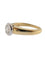 Bague 53 Bague de fiançailles certifiée HRD en or jaune et blanc 18 carats 58 Facettes A2133
