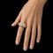 Bague 56 Bague française certifiée HRD en or jaune 18 carats et diamants 58 Facettes A2132
