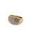 Bague 56 Bague française certifiée HRD en or jaune 18 carats et diamants 58 Facettes A2132
