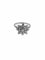 Bague 51 Bague cocktail française certifiée HRD en or blanc 18 carats avec diamants naturels 58 Facettes A2131