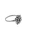 Bague 51 Bague cocktail française certifiée HRD en or blanc 18 carats avec diamants naturels 58 Facettes A2131