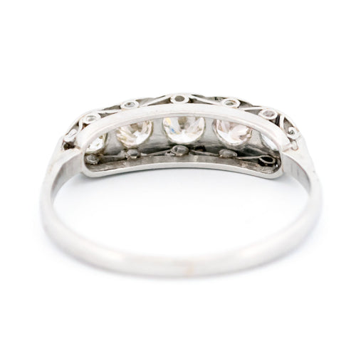 Bague 52.5 Bague rivière - Diamants taille ancienne en platine 58 Facettes ABF1493922394959A6DBB6DF4ADE9AEC