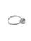 Bague 56 Bague de fiançailles en or blanc 18 carats avec diamant naturel certifié HRD 58 Facettes A2130