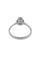 Bague 56 Bague de fiançailles en or blanc 18 carats avec diamant naturel certifié HRD 58 Facettes A2130