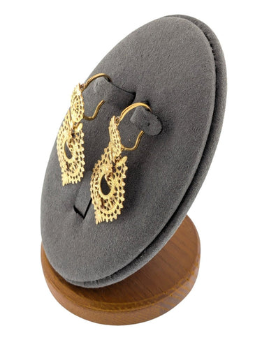 Boucles d'oreilles Queen - Boucles d’oreilles portugaises en or jaune 19 carats 58 Facettes OR1616