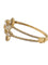 Bracelet Bracelet rigide français en or jaune 18 carats serti de diamants naturels 58 Facettes BR1578