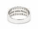Bague 57.5 Bague bandeau en or blanc 18 carats, diamants taille brillant et baguette, 1,20 ct 58 Facettes 30684