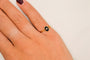 Bague Bague ovale en or jaune 18 carats, onyx et diamant 58 Facettes 4207