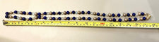 Collier Collier sautoir italien vintage en or 18k et lapis-lazuli 58 Facettes Collana Lapis Lazuli