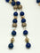 Collier Collier sautoir italien vintage en or 18k et lapis-lazuli 58 Facettes Collana Lapis Lazuli