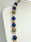 Collier Collier sautoir italien vintage en or 18k et lapis-lazuli 58 Facettes Collana Lapis Lazuli