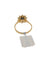 Bague 56 Bague cocktail italienne en or jaune 18 carats, saphirs et diamants, certifiée IGI 58 Facettes A2128
