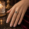 Bague 56 Bague cocktail italienne en or jaune 18 carats, saphirs et diamants, certifiée IGI 58 Facettes A2128