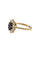 Bague 56 Bague cocktail italienne en or jaune 18 carats, saphirs et diamants, certifiée IGI 58 Facettes A2128