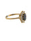 Bague 56 Bague cocktail italienne en or jaune 18 carats, saphirs et diamants, certifiée IGI 58 Facettes A2128