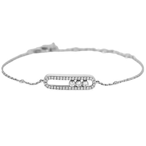 Bracelet Messika Baby Move Pavé - Bracelet en or 18K et diamants 58 Facettes 58FC72