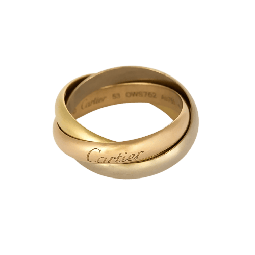 Bague 53 Cartier Trinity - Bague trois anneaux en or jaune, blanc et rose 18K 58 Facettes 58FC73