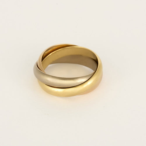 Bague 53 Cartier Trinity - Bague trois anneaux en or jaune, blanc et rose 18K 58 Facettes 58FC73