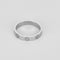 Bague 54 Cartier Love - Alliance en or blanc 18k, petit modèle 58 Facettes 58FC71