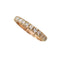 Bague 53 Bague demi-alliance américaine en or jaune et rose 18k, diamants 58 Facettes 309