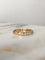 Bague 53 Bague demi-alliance américaine en or jaune et rose 18k, diamants 58 Facettes 309