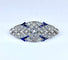 Broche Broche Art déco en platine, diamants et saphirs 58 Facettes AB751