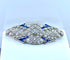Broche Broche Art déco en platine, diamants et saphirs 58 Facettes AB751
