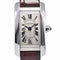 Montre Cartier - Montre Tank Mini à quartz en acier et cuir 58 Facettes oyhn21jl05