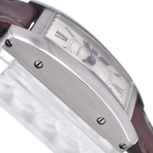 Montre Cartier - Montre Tank Mini à quartz en acier et cuir 58 Facettes oyhn21jl05