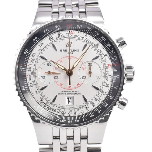 Montre Breitling - Montre Navitimer Montbrillant chronographe automatique en acier inoxydable et cuir 58 Facettes i25loxio88