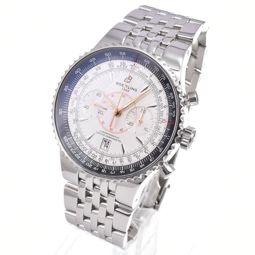 Montre Breitling - Montre Navitimer Montbrillant chronographe automatique en acier inoxydable et cuir 58 Facettes i25loxio88
