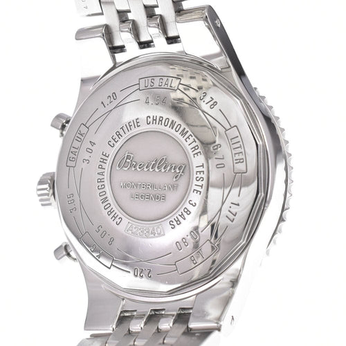 Montre Breitling - Montre Navitimer Montbrillant chronographe automatique en acier inoxydable et cuir 58 Facettes i25loxio88