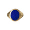Bague 59.5 Bague chevalière en or jaune 18k avec lapis-lazuli 58 Facettes 310