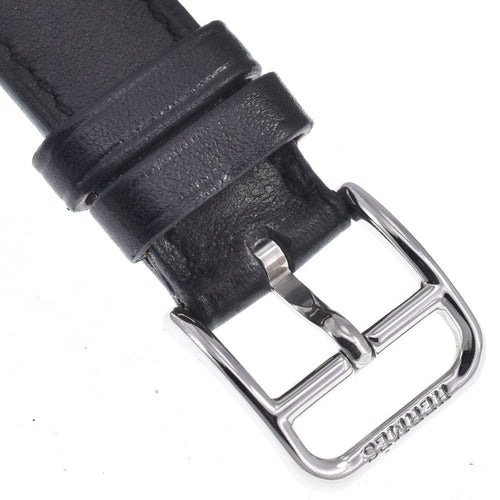 Montre Hermès - Montre Heure H à quartz en métal plaqué et cuir 58 Facettes nn5bskj36t
