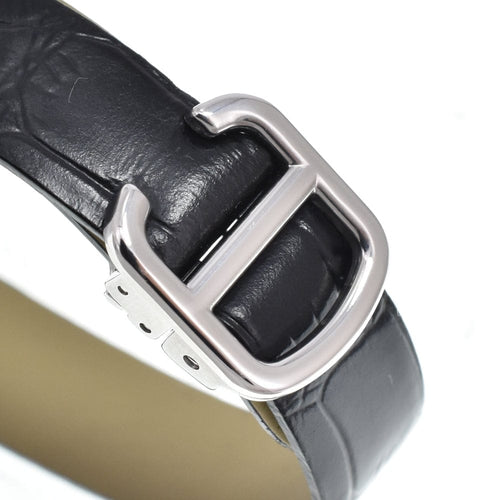 Montre Cartier Tank Américaine - Montre à quartz en acier inoxydable et alligator 58 Facettes whgjyljuvr