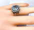 Bague 53 Bague en or blanc 18 carats, aigue-marine et diamants 58 Facettes AB754