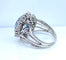 Bague 53 Bague en or blanc 18 carats, aigue-marine et diamants 58 Facettes AB754
