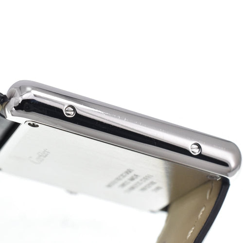 Montre Cartier - Montre Tank Solo à quartz en acier inoxydable et cuir 58 Facettes e4z8w0kkh0