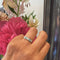 Bague 54 Bague Art déco en or jaune et blanc 14k, diamants et émeraudes 58 Facettes D5D86F8550D1421C80BB3903C8563CE7